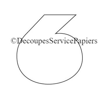 CHIFFRE 6 F 48 X 52